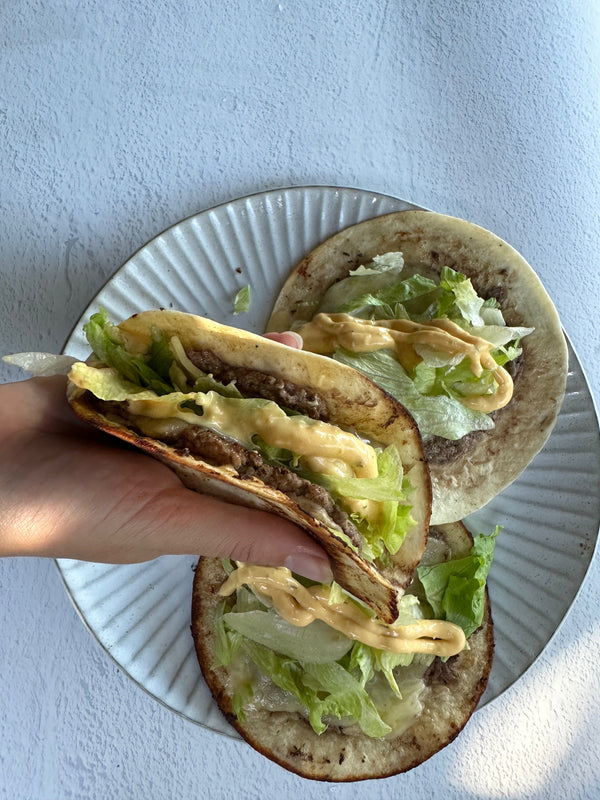 Smashed Burger Tacos
