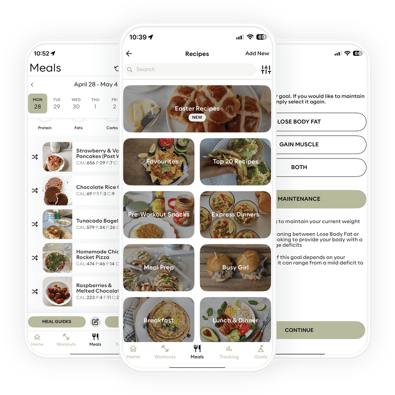 Nutrition tools and meal tracking features to support fitness goals